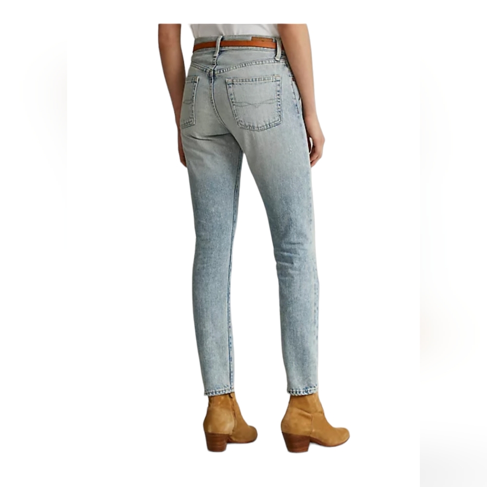 Polo Ralph Lauren Size 27R Callen High-Rise Slim Jean, Light Blue NWT - Picture 3 of 7
